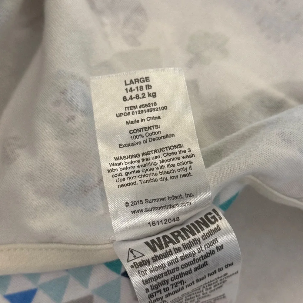 SwaddleMe Adjustable Baby Swaddle Wrap Bundle Kids Large Blue Green Lot of 5 5pk